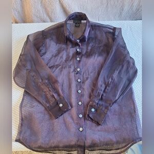The Limited Lavender Sheer Blouse